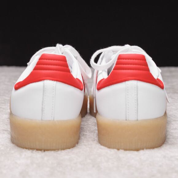 Adidas Sambae White Red Gum Platform Sneakers Samba Womens Size 10 ID0438 - Picture 4 of 15